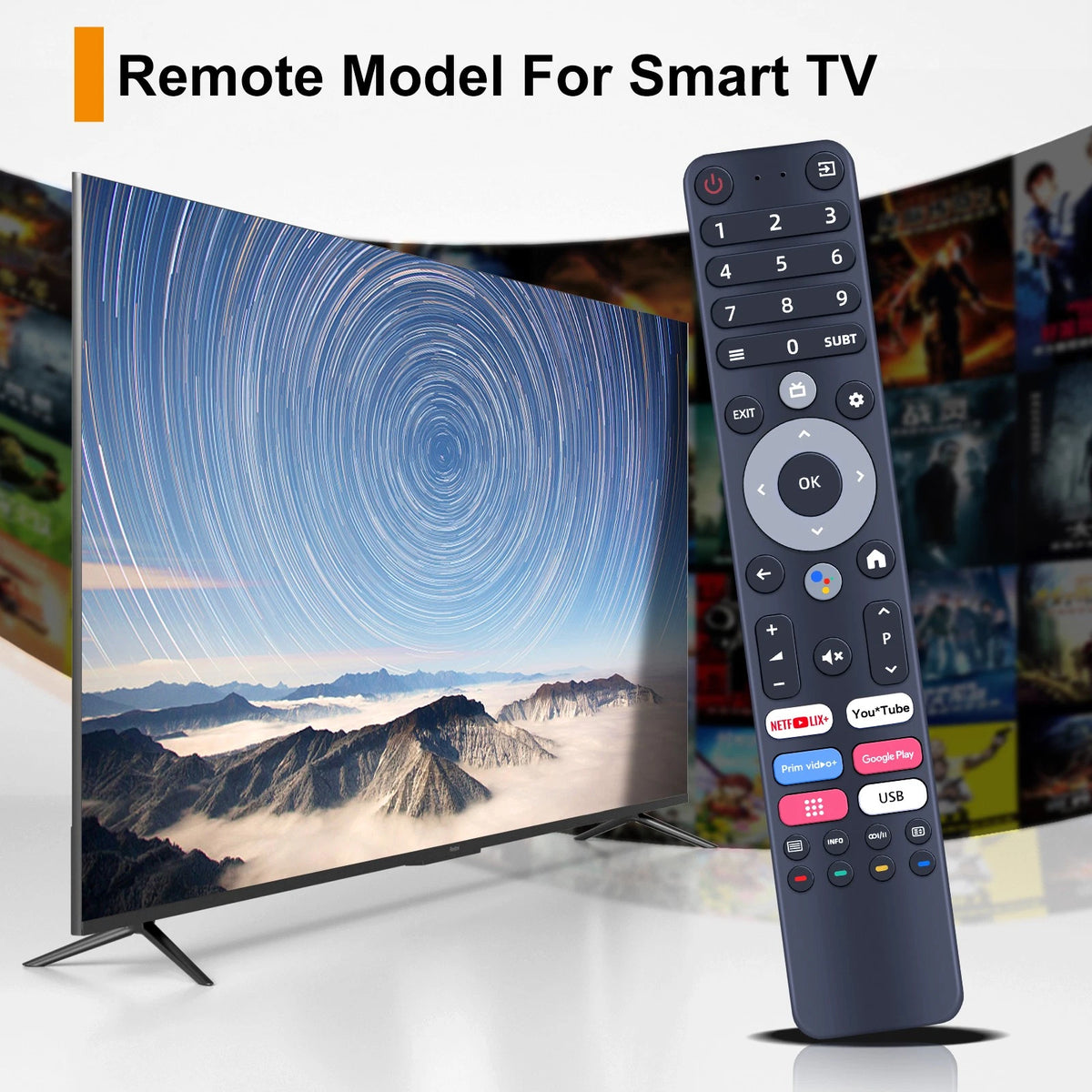 Remote Control For DEXP A321, A431, A501, A551, Q551, Q651 Without Voice