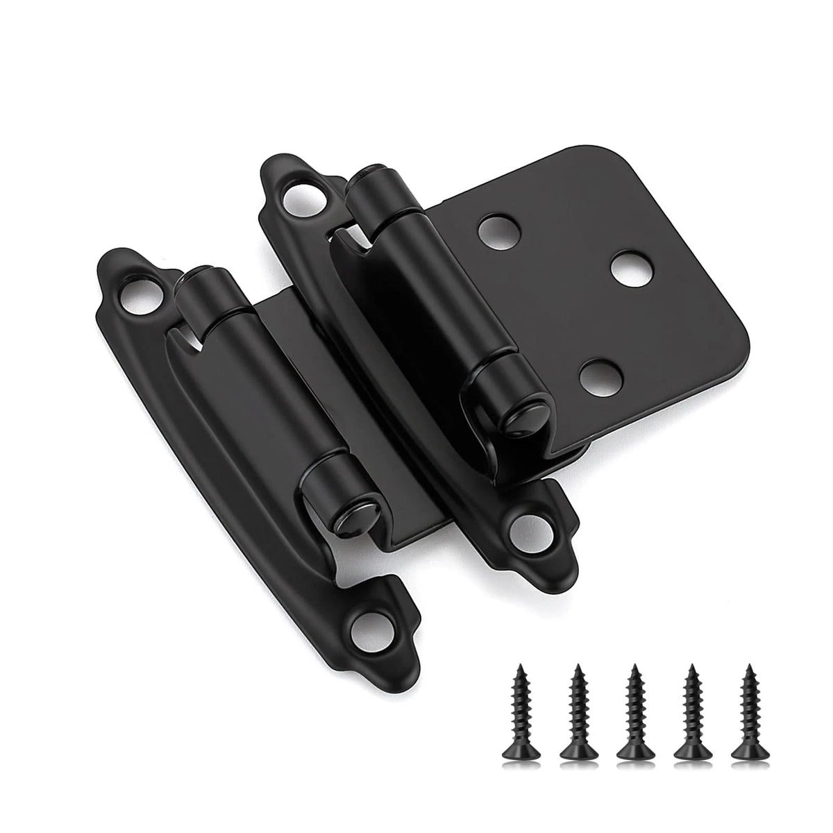 Ravinte 60 Pack (30 Pairs) 1/2" Overlay (Variable) 1/2 inch Overlay, Black