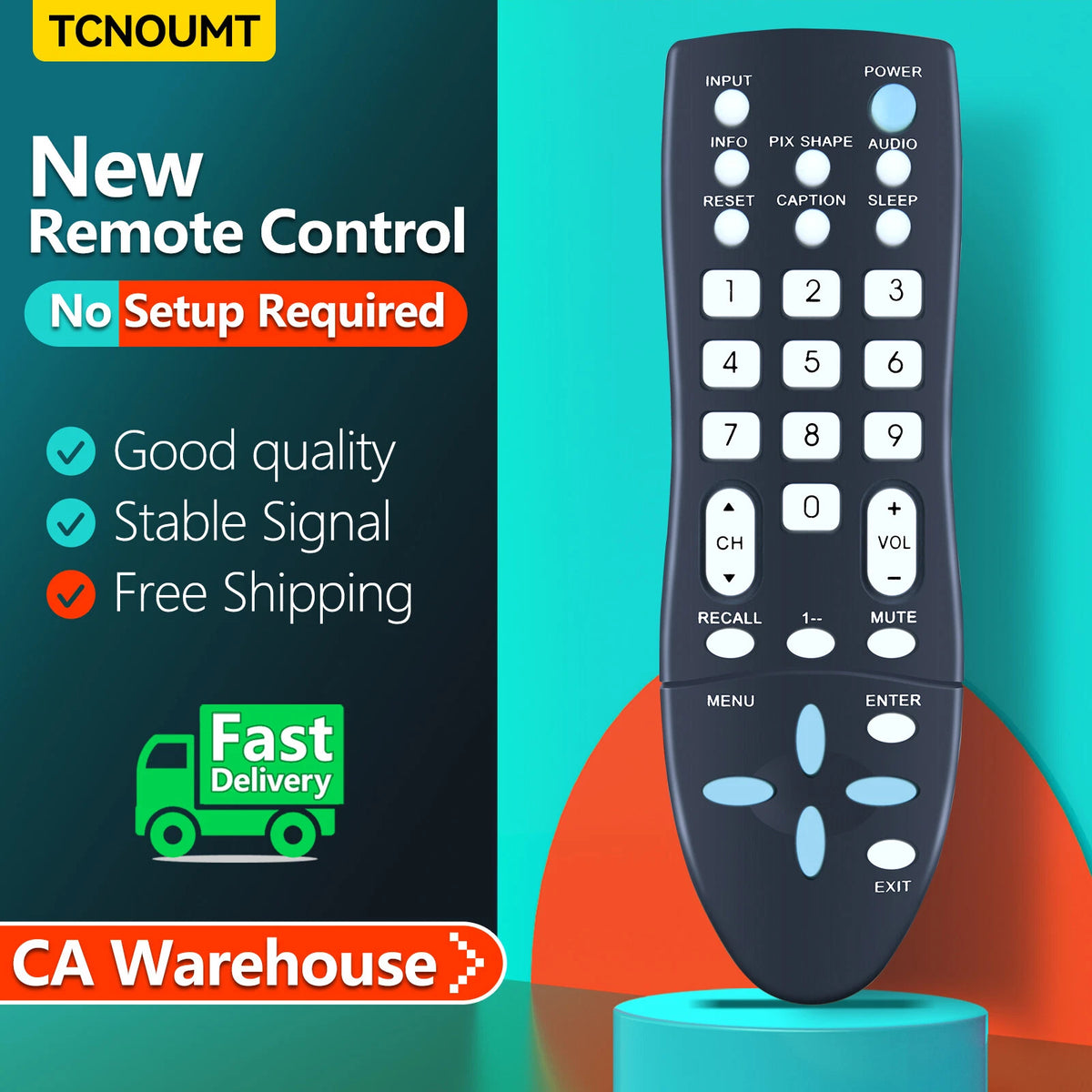 GXCC Replace Remote For Sanyo TV DP32640 DP32642 DP39842 DP39843 DP19648 DP19649