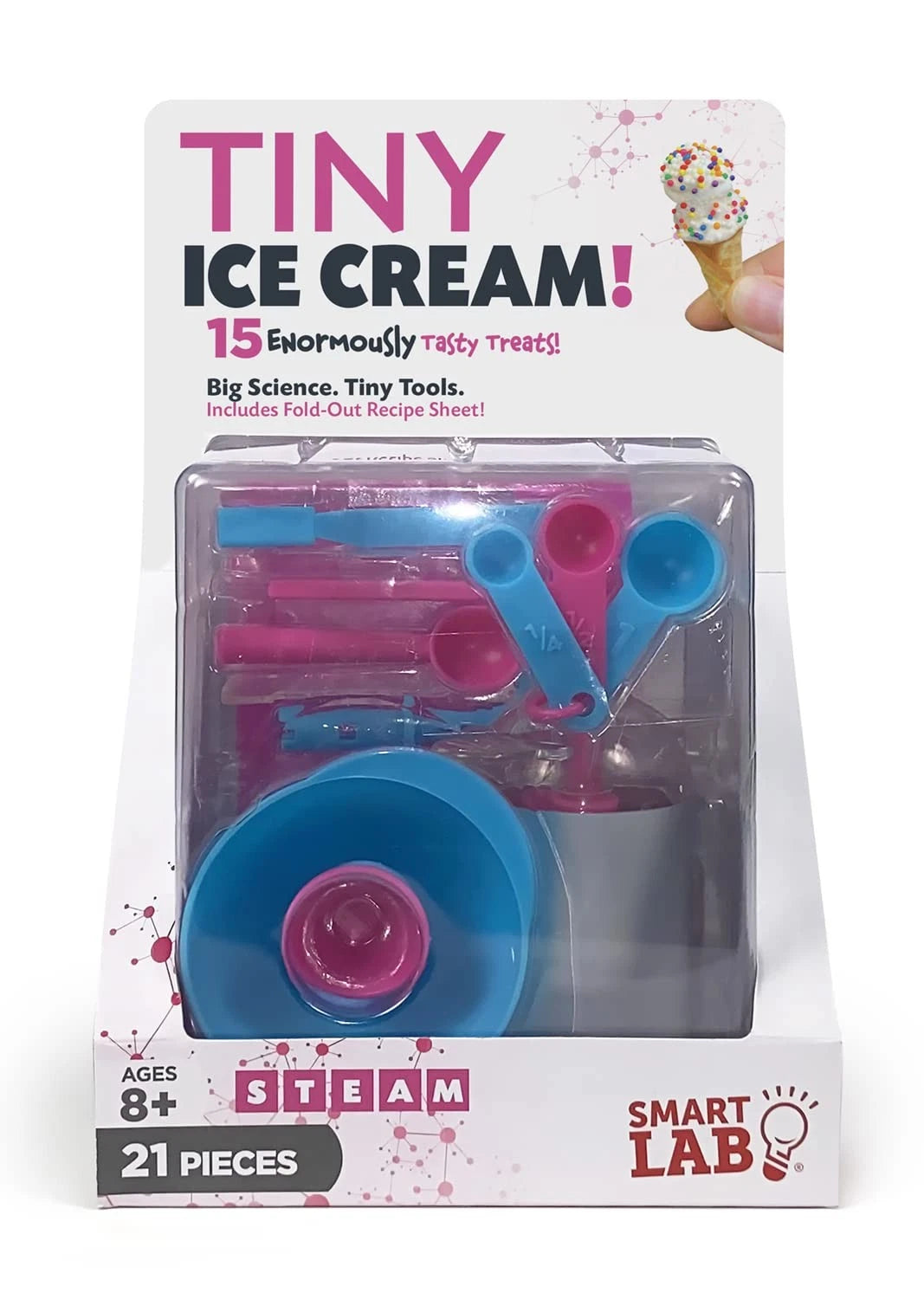 SmartLab Toys TINY Ice Cream with 15 Enormously Tasty Treats. 342003, Multi