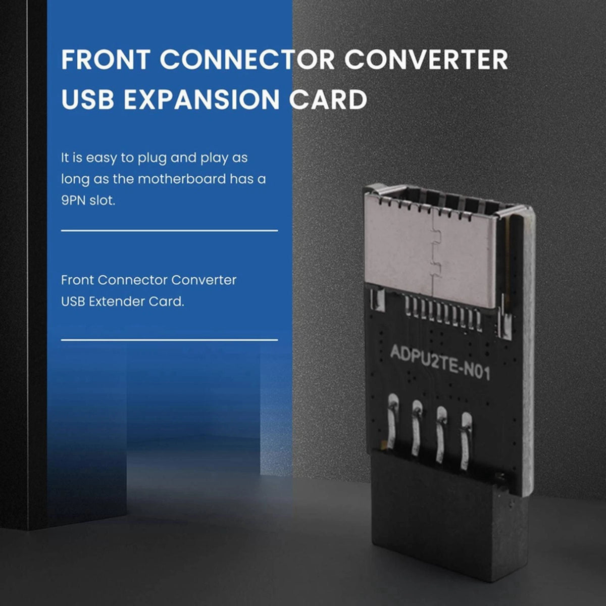 Motherboard USB2.0 to TYPE-C A-KEY Connector Converter Adapter Extender Card F