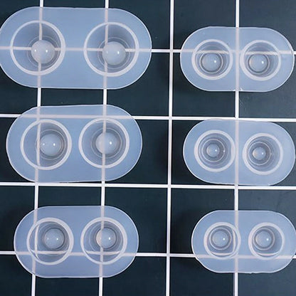 6 Sets Multifunctional Silicone Molds Flexible Doll Eye Molds Resin Durable A