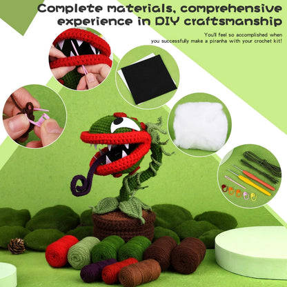 Yizzvb Crochet Kit Beginners Starter Kits Knitting Supplies 1, Piranha