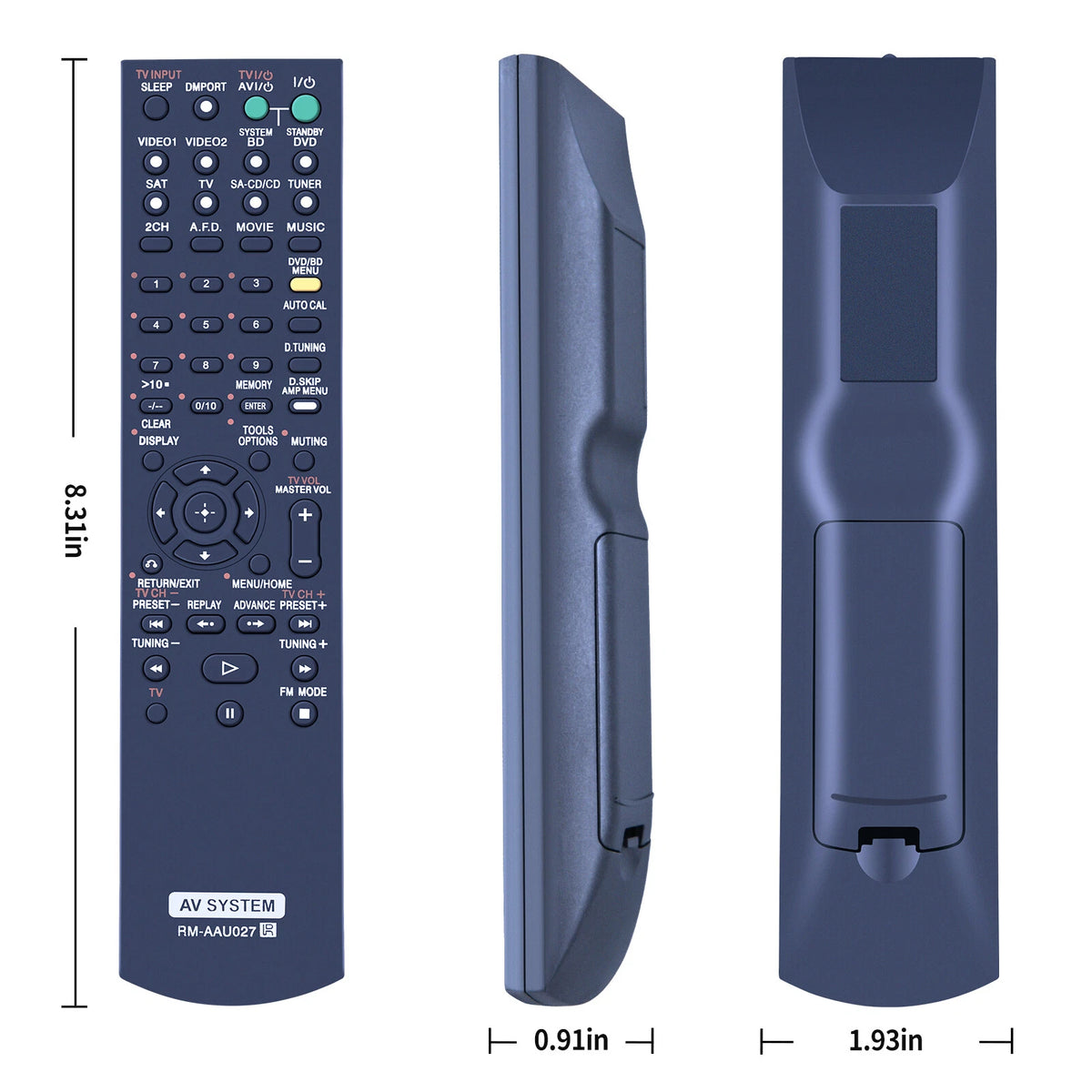 RM-AAU027 Remote Control For Sony AV Receiver STR-KM5000 HT-DDW5500