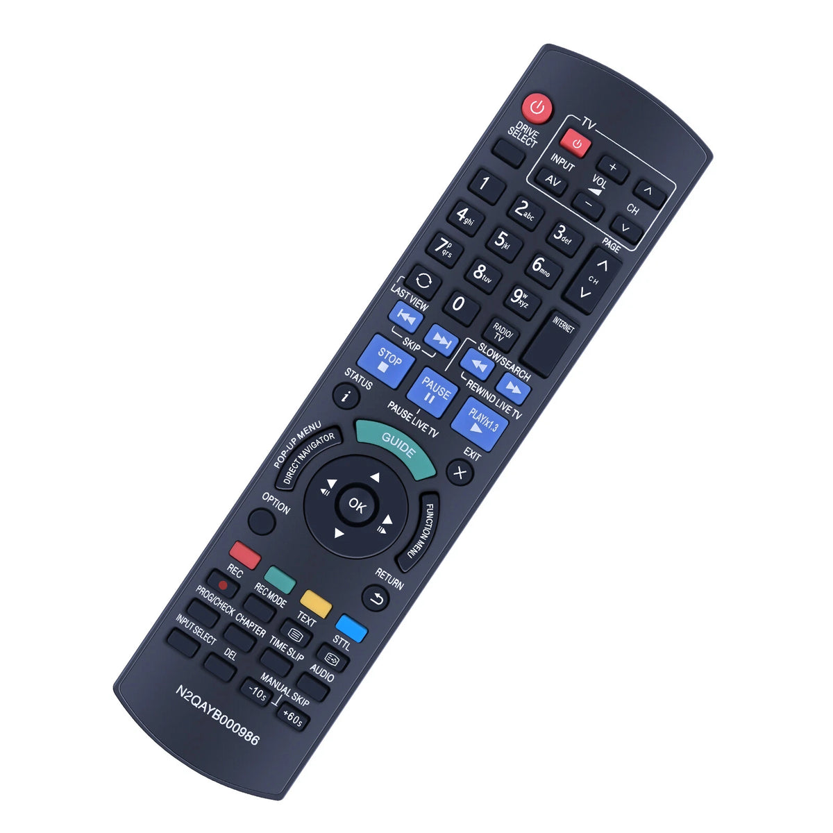 N2QAYB000986 Remote Control For Panasonic DMK-BCT740,DMR-BCT74,DMR-BCT740