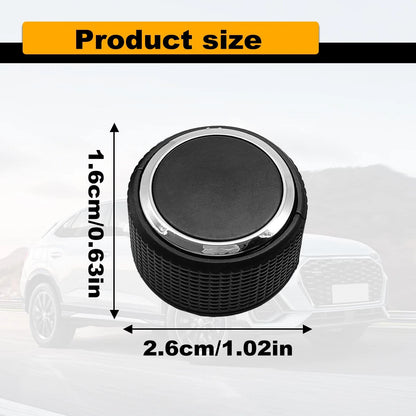 Pleoos Car Rear Radio Volume Control Knob, Repair Kit Replacement Black