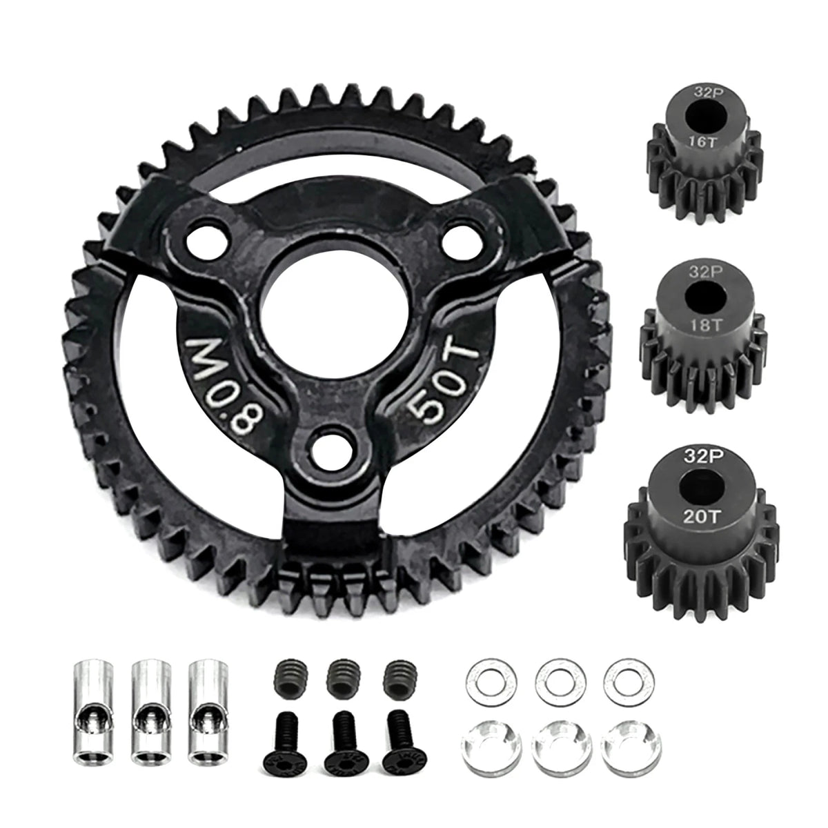 0.8M 32P Spur Gear 50T 16T 18T 20T For Traxxas Slash 2WD VXL XL-5 Bandit