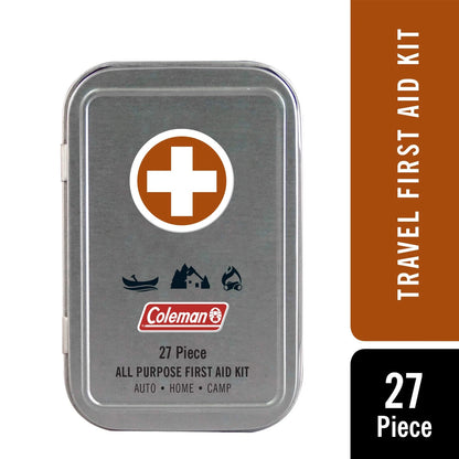 Coleman All Purpose Mini First Aid Kit - 27 Pieces, Small Small, Grey
