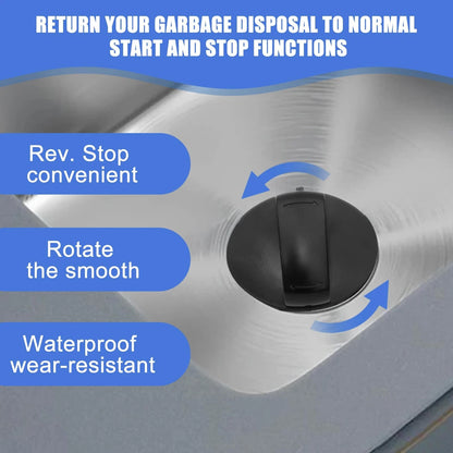 Garbage Disposal Stopper 75257 Magnetic Stopper, for Insin-kerator Black