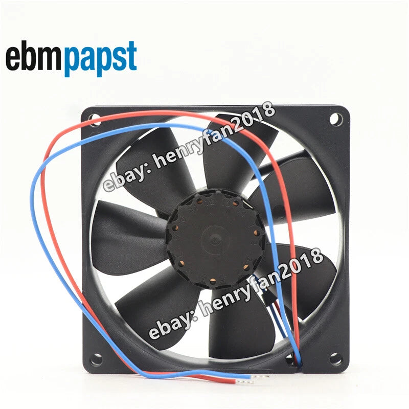 Ebmpapst 3414N DC Axial Fan 24V 2.3W 96mA 49.4CFM 92*92*25mm 2-Wire Cooling Fan