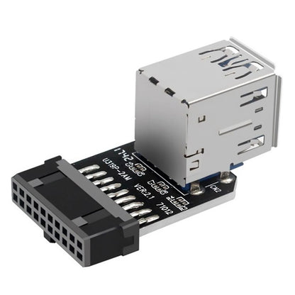 Motherboard USB3.0 19PIN / 20PIN Connector To 2 Port USB 3.0 Female Adapter