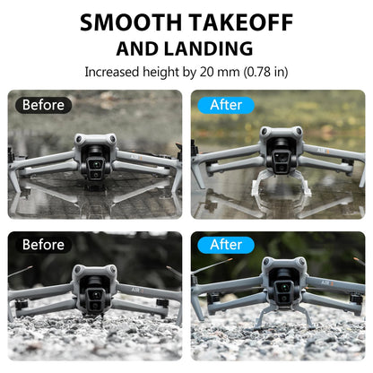 STARTRC PHOTO Landing Gear for DJI Air 3/3S Accessories, Foldable Gray