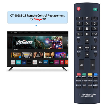 Replaced TV Controller Remote Control Sub Sanyo GXFA GXBD GXBM CS-90283-1T