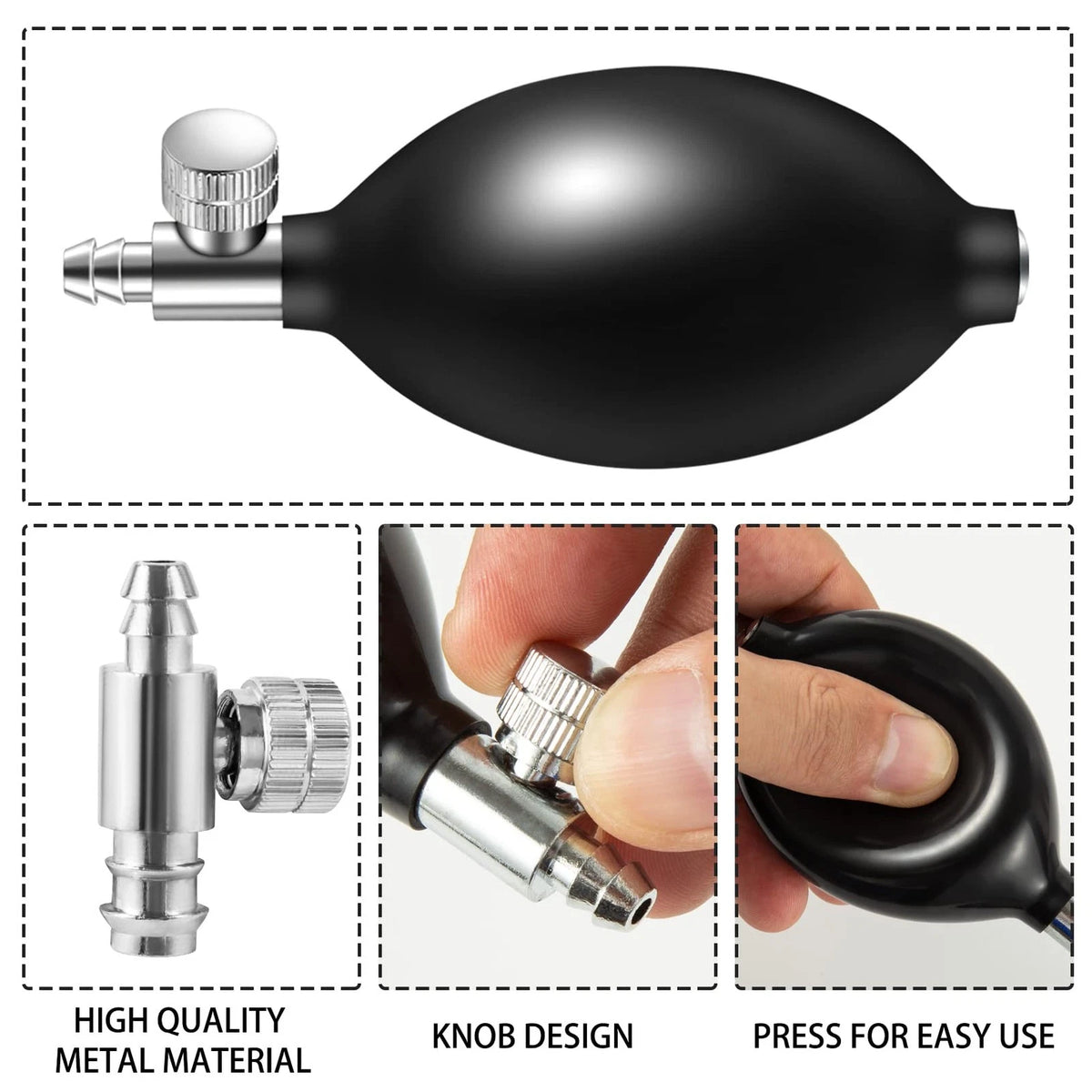 Lamoutor 3Pcs Blood Pressure Latex Bulb Replacement 3 Count (Pack of 1)