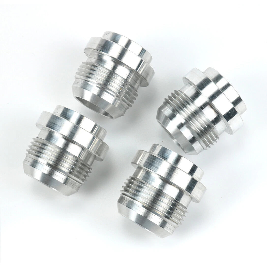 An16, 16 An Male Billet 6061t6 Aluminum Weld On Fitting Bung Qty:4