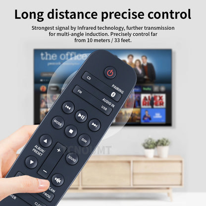 Remote Control For Philips Micro Music Sound System BM50B/10 M3205 M4206