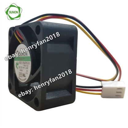 SUNON Fan KDE1204PKVX Axial Fan DC 12V 1.4W 40*40*20mm 3-Pin Slient Cooling Fan