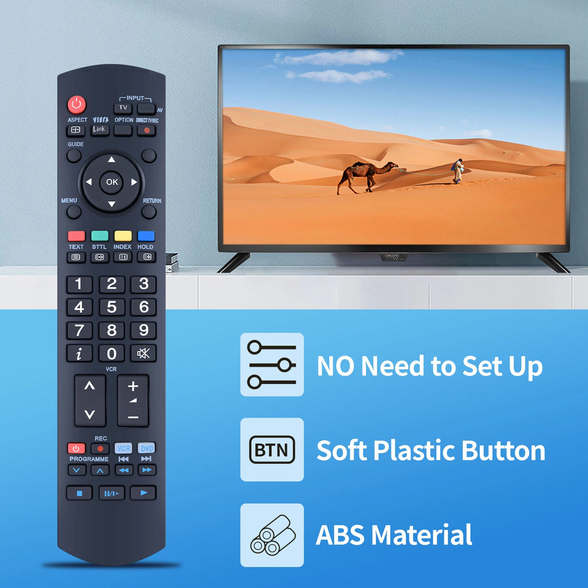 EUR7737Z50 Remote Control For Panasonic TV TH-37PX70B TH-42PX70E TH-50PX70B