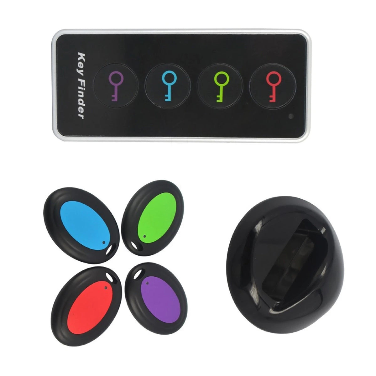 1 Pcs  Remote Wireless Key Finder Electronic Receiver Locator 4 in1 Alarm