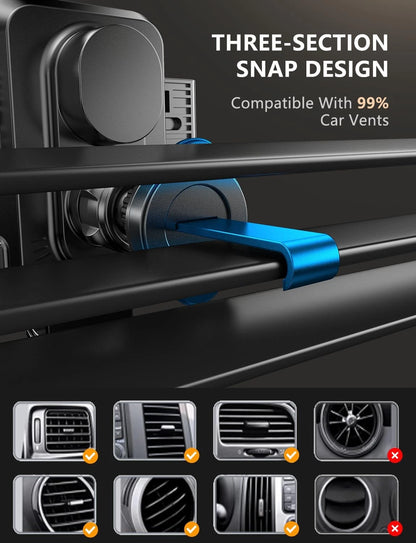 JOYMASS Wireless Car Charger, Phone Holders for Your Car, 15W Auto BLACK