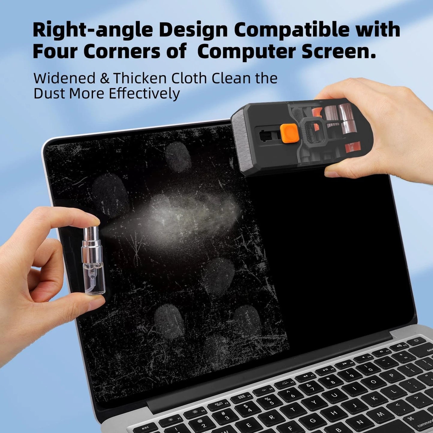 Keyboard Cleaner & Laptop Cleaning Kit, All-in-1 for Computer PC, Black