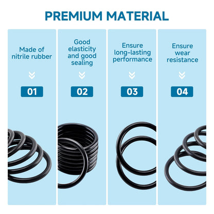 (8 Pack) O-Ring for Fleck 13305 and Rainsoft 17961 Compatible with black