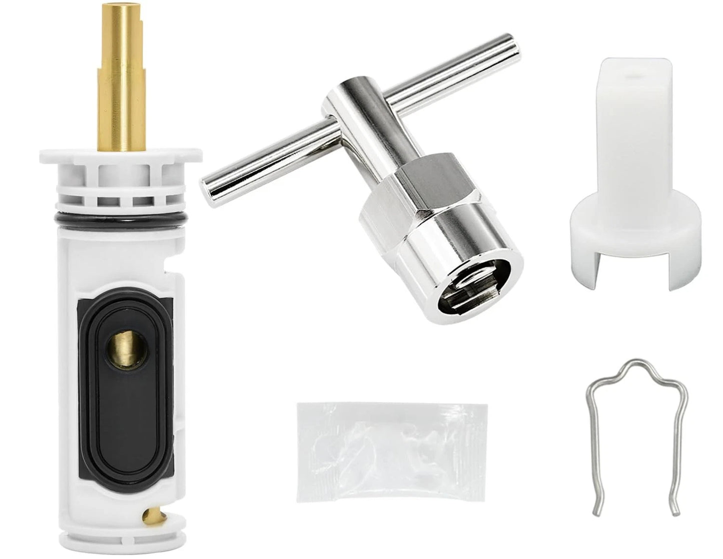 1222/1222B Cartridge Pressure Balancing with 104421 Removal Tool Chrome