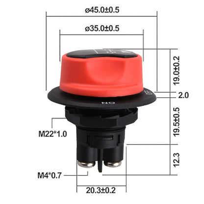 22mm Battery Disconnect Switch Adapter For Cars/For Off-road Vehicle/For Truck