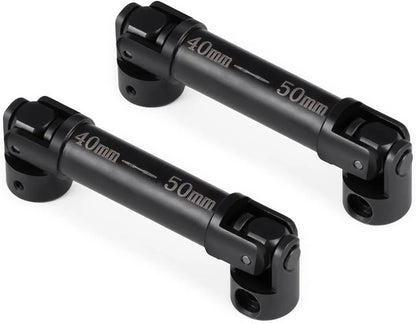 MORLORDY 2Pcs Steel Drive Shafts 40-50MM Center Driveshafts for 1/24 FMS...