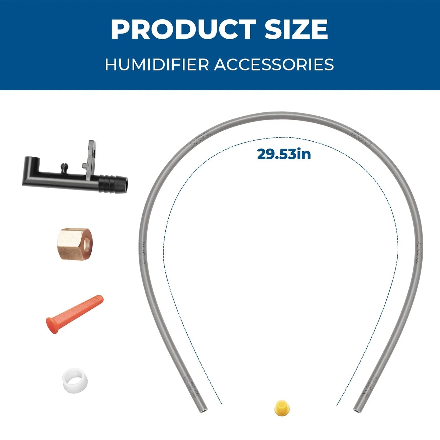 Upgraded 4079 Feed Tube-Nozzle Replacement for Aprilaire Black