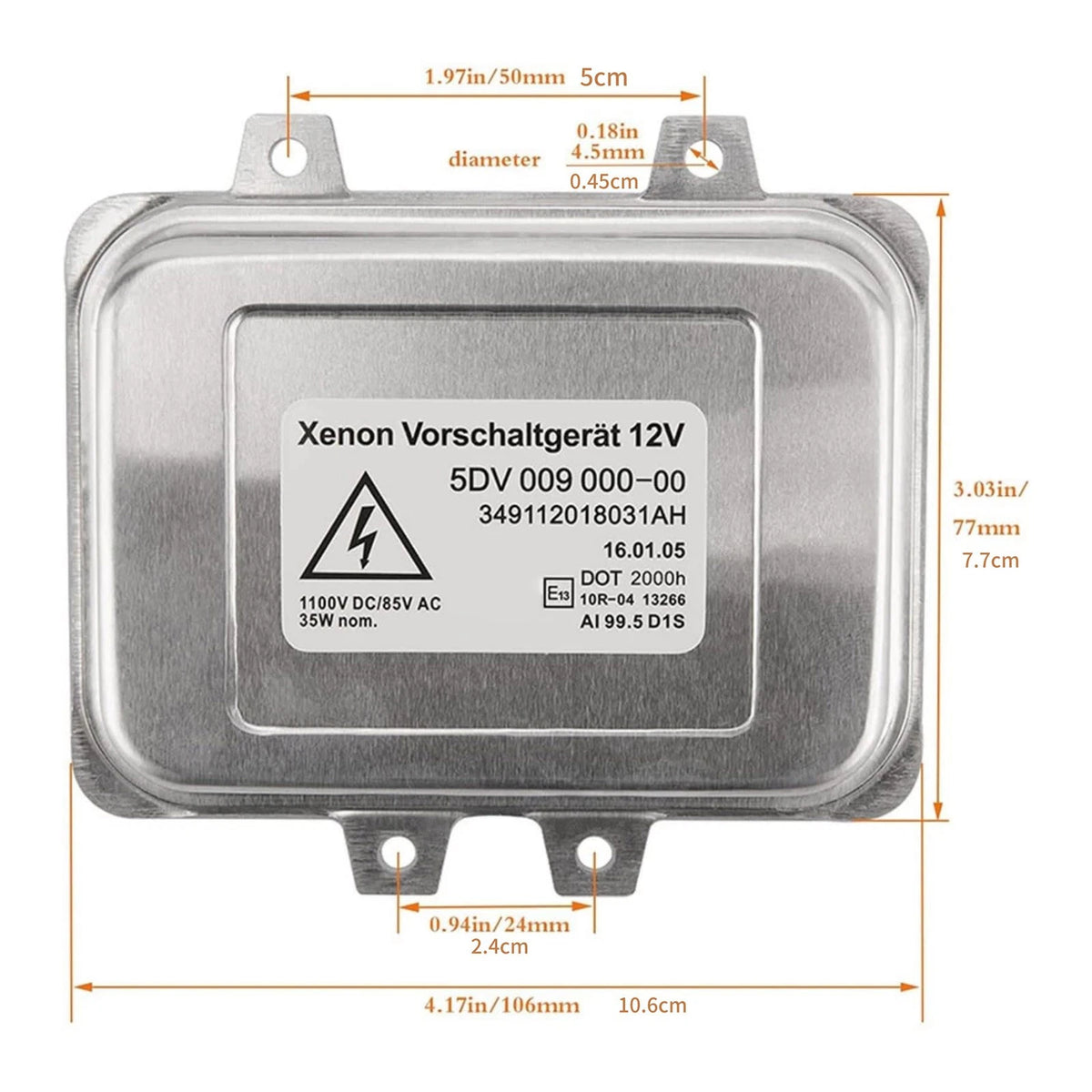 D1S D1R Xenon HID Headlight Ballast For Ford S-Max Kuga Land Rover 5DV009000-00