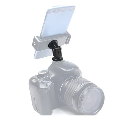 1PC 360° Rotatable Cold Shoe 1/4 Screw Adapter Mounting Bracket For GoPro Camera