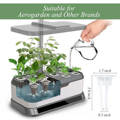 Tigvio 66pcs Hydroponic Seed Pod Kit - Compatible with 66 PACK, green-brown