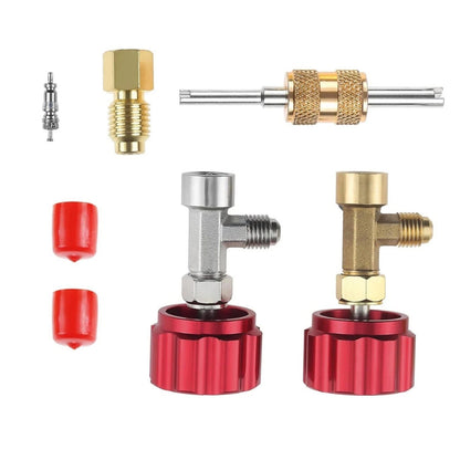 R134A Can Tap Valve Self-Sealing & Puncture Style With Adapter A/C Accessories