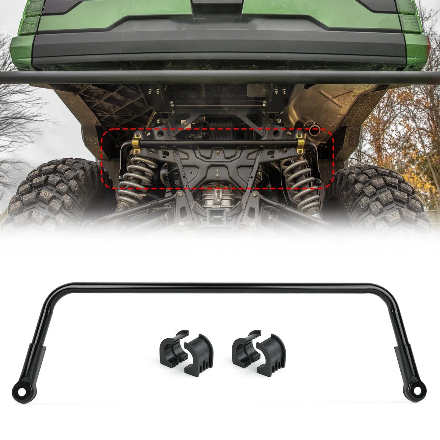 Rear Suspension Stabilizer Sway Bar for Polaris Ranger 500 2x4 2005-2008