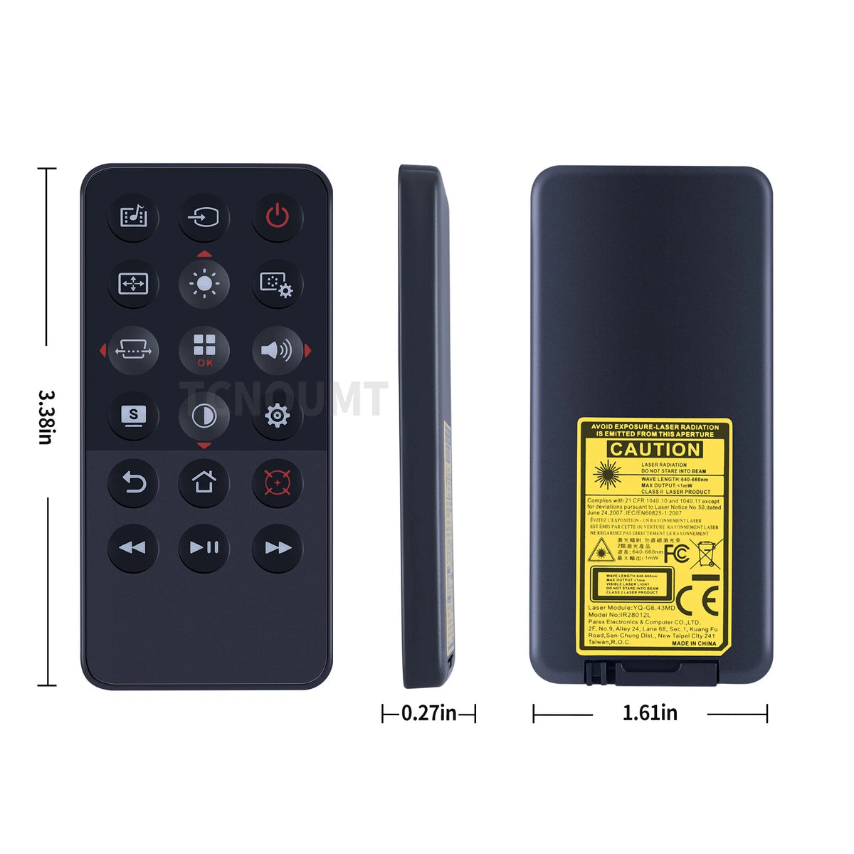 Replace Remote Control IR28012L For Asus P3B P2B P3E P2M P2E Projectors