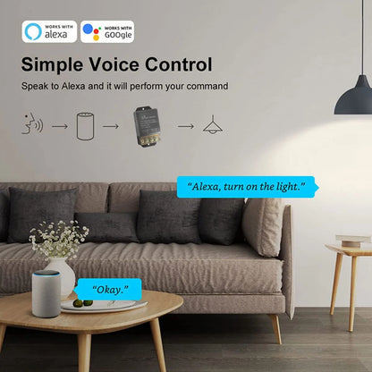 30A Hight Power WiFi Wireless Smart Switch, DIY Module for Home...
