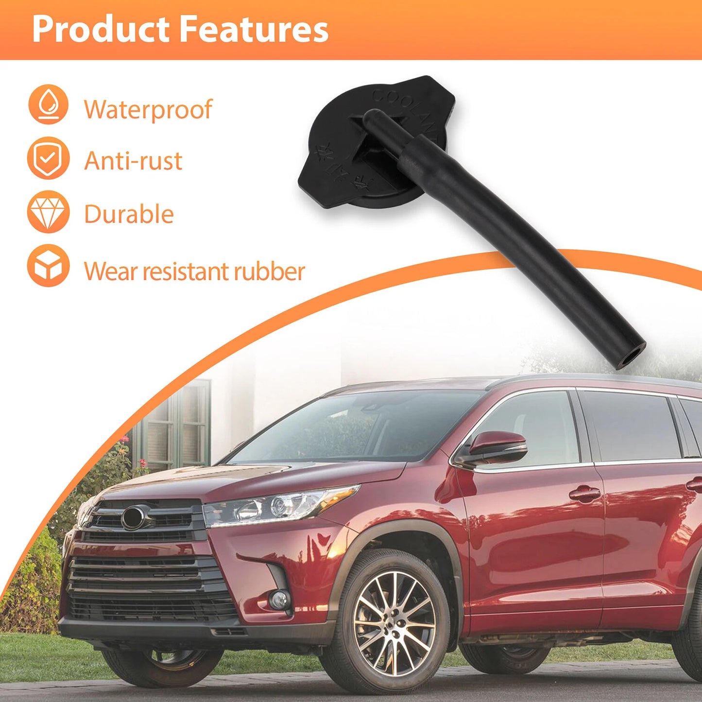 Coolant Overflow Reservoir Cap 16405-0P140/16405-31100 For Toyota Highlander