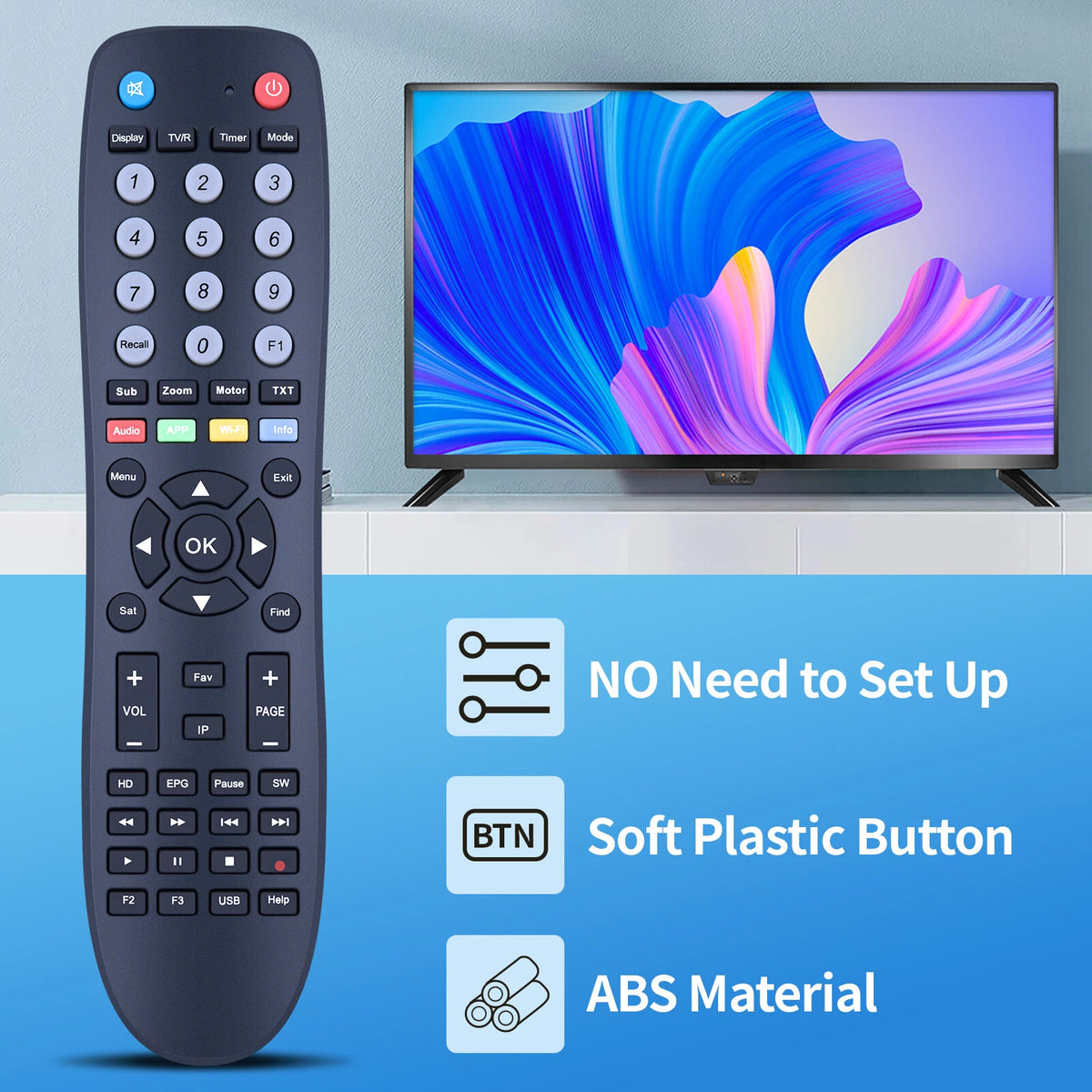 Remote Control For Az-America ST3 Ultra HD 4K,Kingstar KS-7060HD