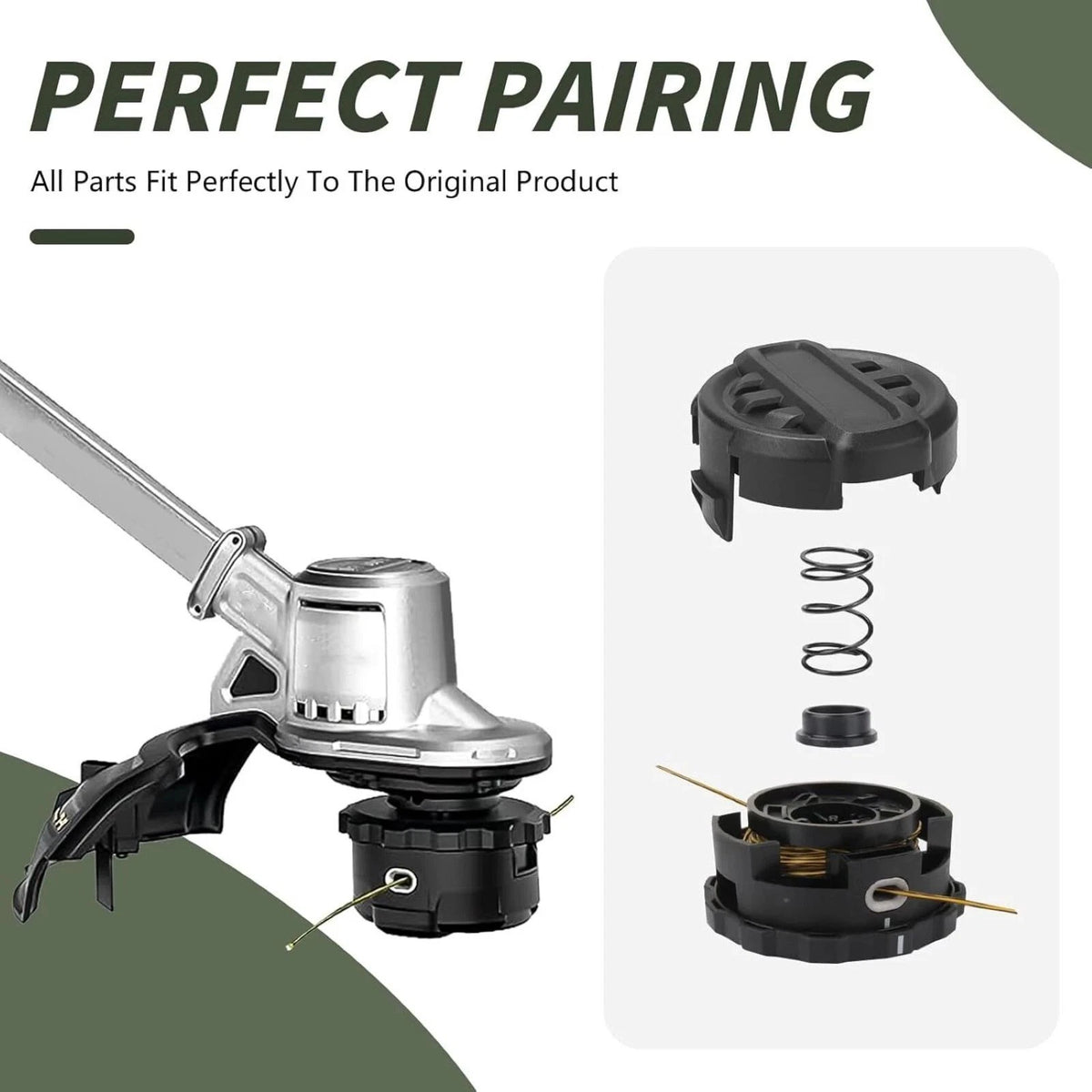 2pcs DWO1DT995 string trimmer head cap cover & spring for Dewalt DCST922