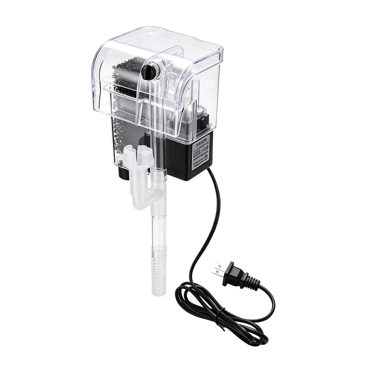 Quiet Energy Efficient Aquarium Waterfall Hang On Filter 250L/H 3W Cascade ABS
