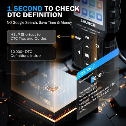 Launch CR529 OBD2 Scanner Diagnostic Tool, Full for CR529, Black