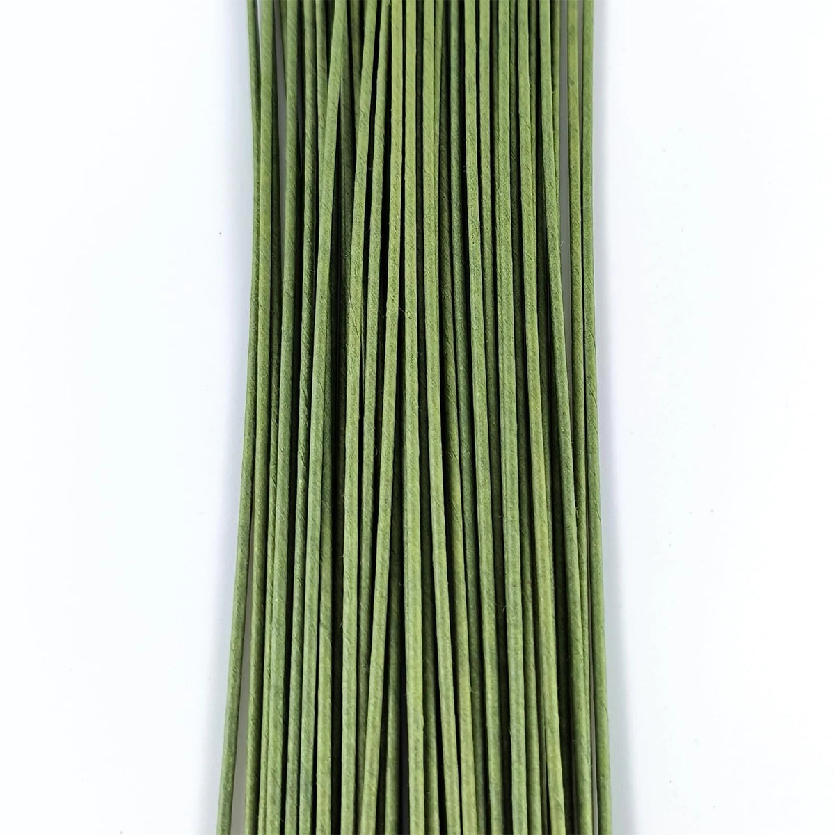70 pcs Floral Wire, 16 Gauge Stem Dark Green Paper Wrapped for 16