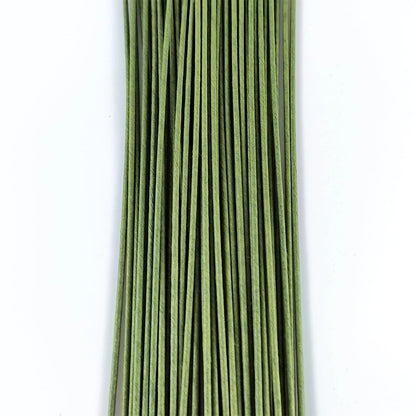70 pcs Floral Wire, 16 Gauge Stem Dark Green Paper Wrapped for 16