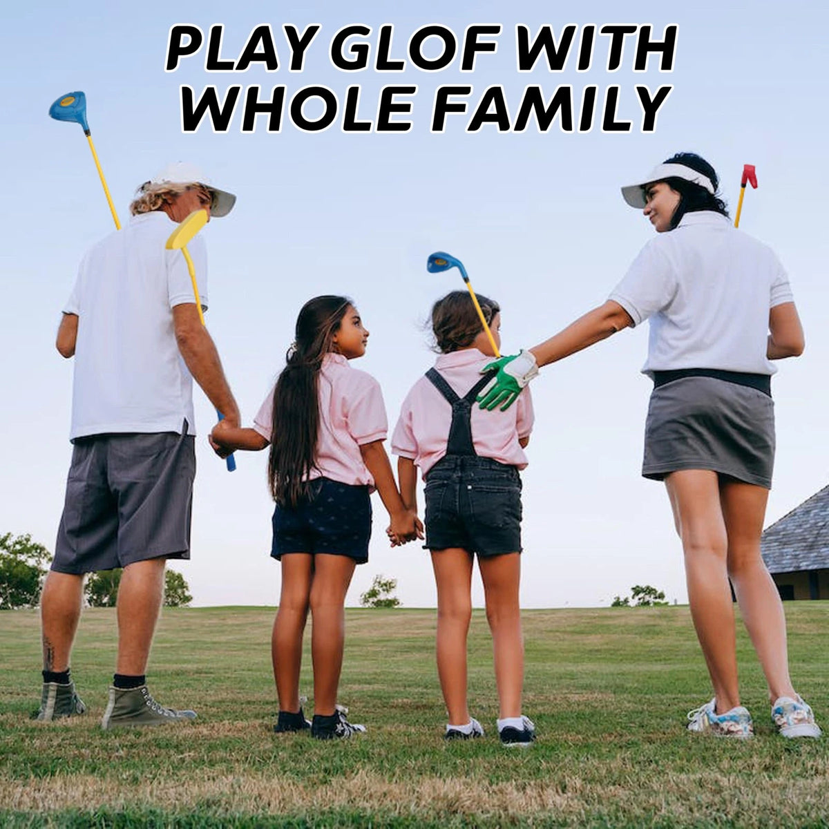 PGM Children's Golf Club Set - Can Hit Real Balls, 3 Pieces 2-3 years, Blue