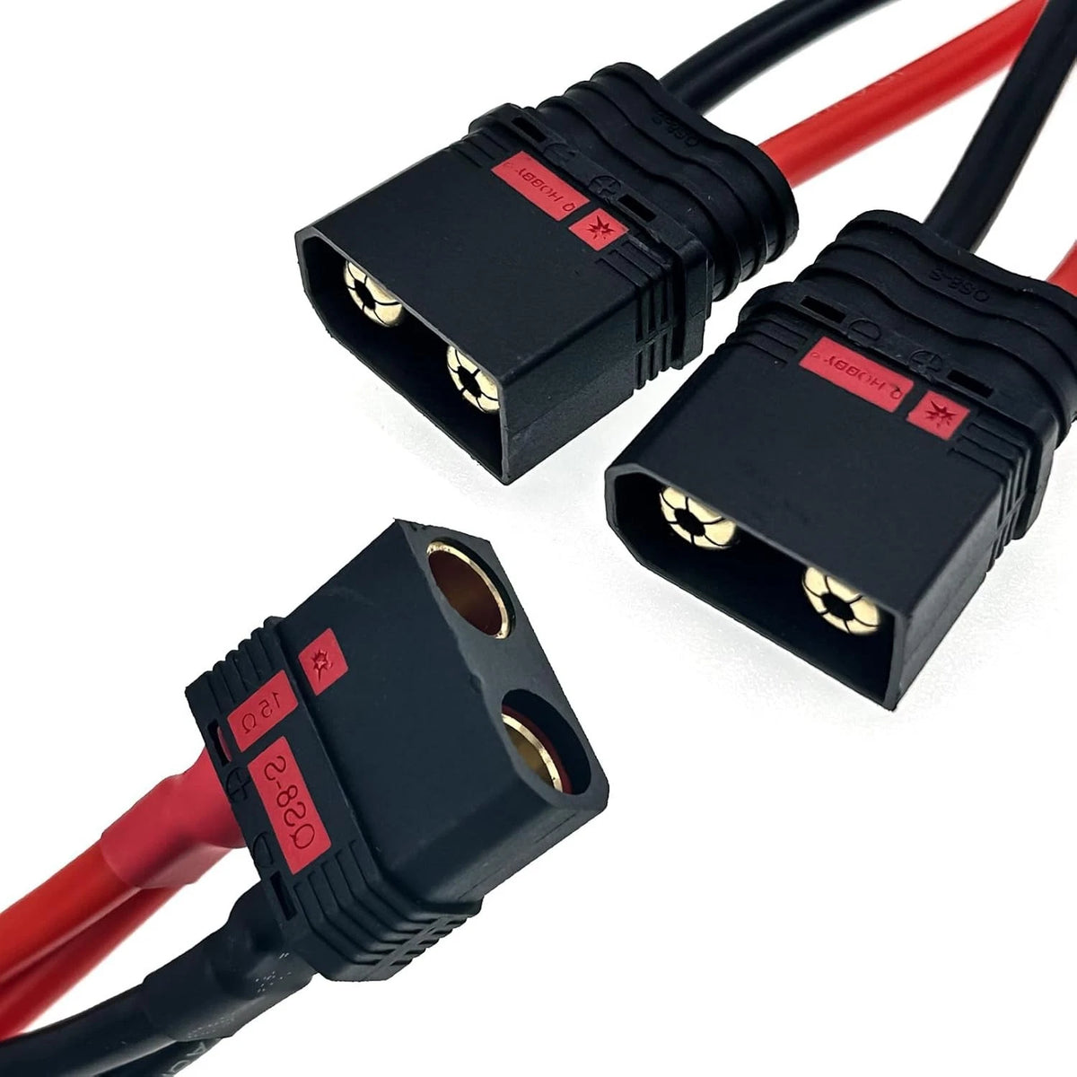 Anti Spark QS8-S Connector QS8 Male Female Parallel Y Wire Harness Adapter...