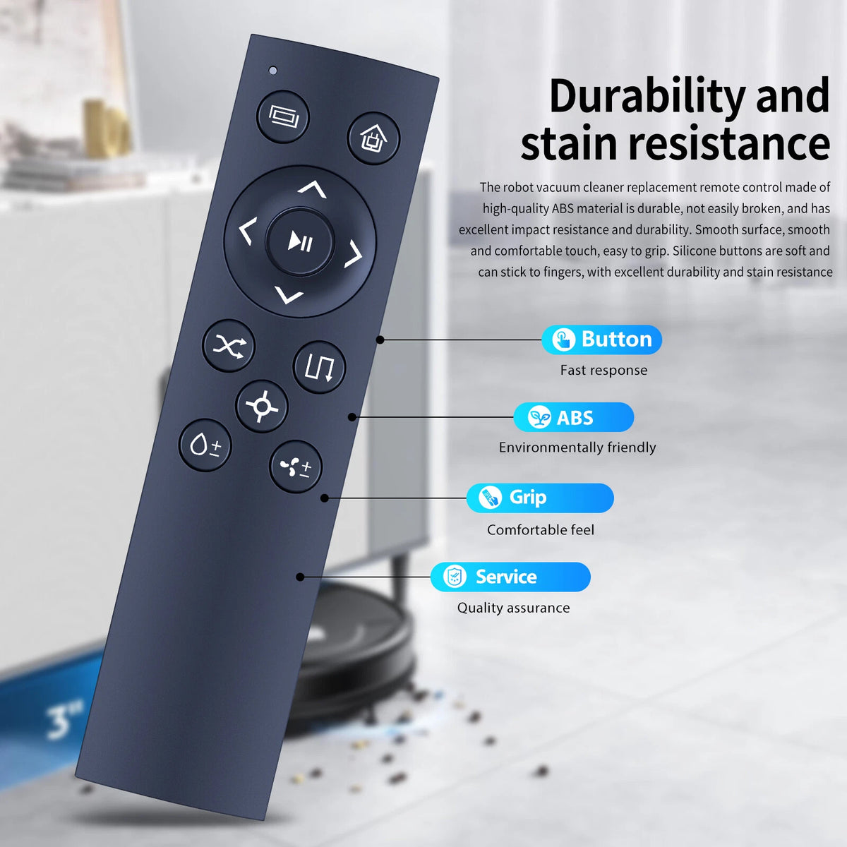 Replacement Remote Control For VersLife L6 Robot Vacuum Cleaner