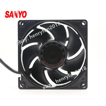 SANYO Denki 9WL0812P4J001 SanAce DC Fan 12V 0.6A 80*80*25MM 4wire IP68 Axial Fan