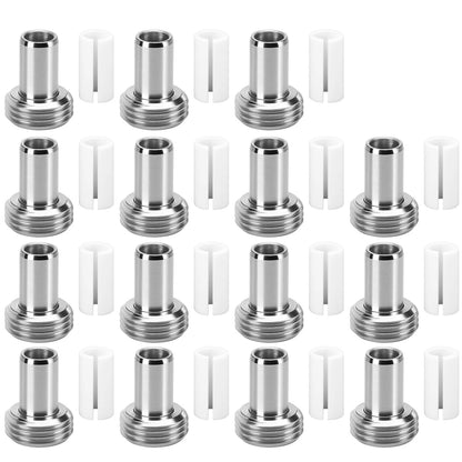 30 PCS VFL Fiber Optic Visual Fault Locator Replacement Parts Kit, Silver