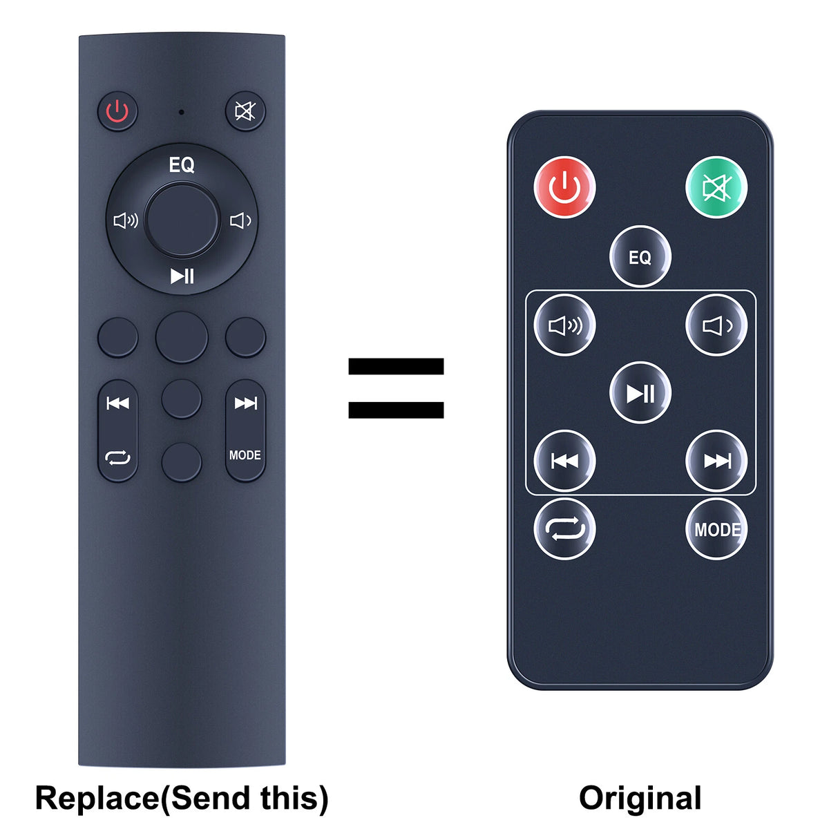 Replacement Remote Control For Aiwa SB-002L 2.0 Ch Soundbar